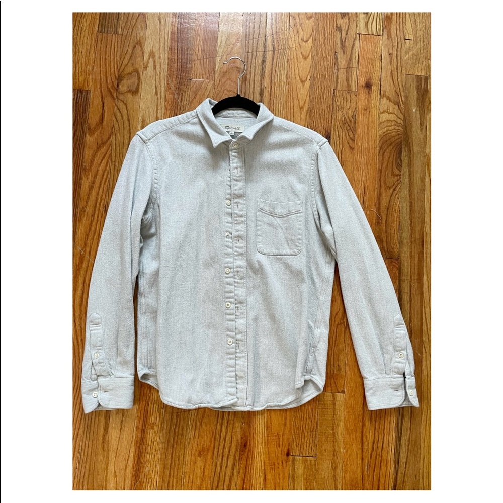 Madewell Men’s Gray Flannel Button-Down